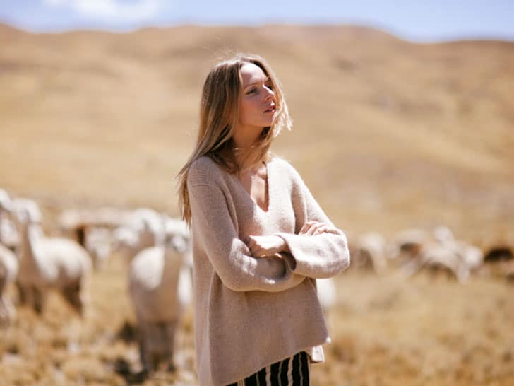 reformation alpaca sweater