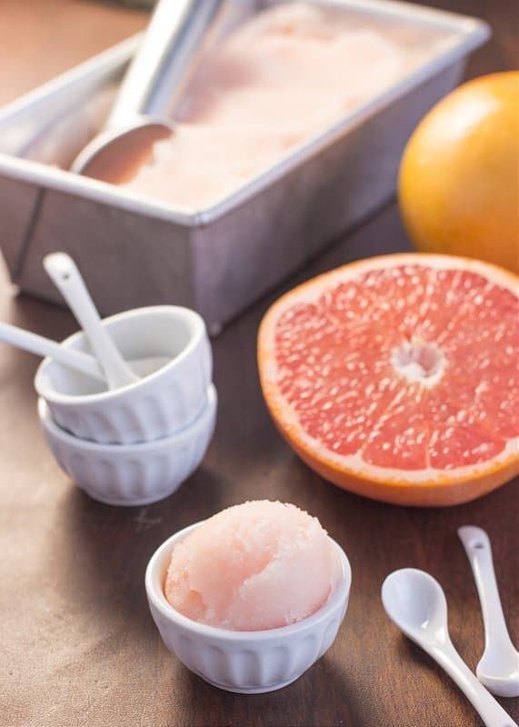 vegan grapefruit sorbet