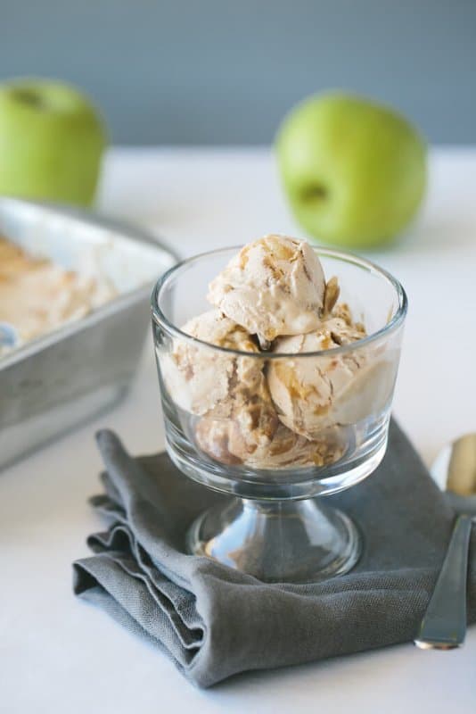 vegan apple pie ice cream