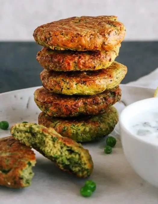 Baked Green Pea Fritters