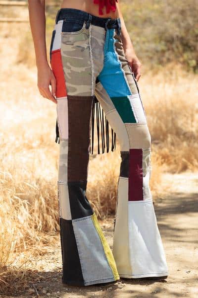 When Mending Gets Trending: Upcycled Patchwork Jeans - Eluxe Magazine