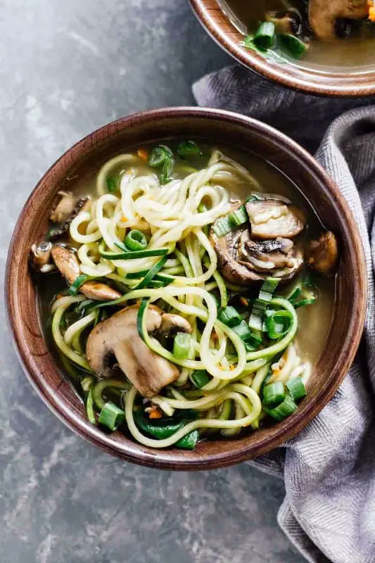ramen soup with zoodles