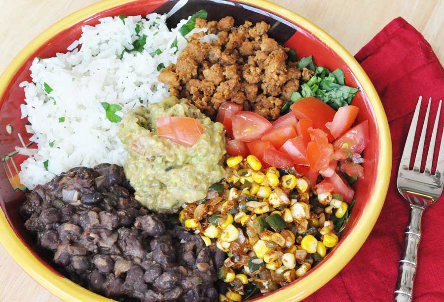 vegan burrito bowl