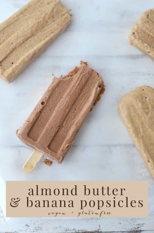 almond butter popsicles