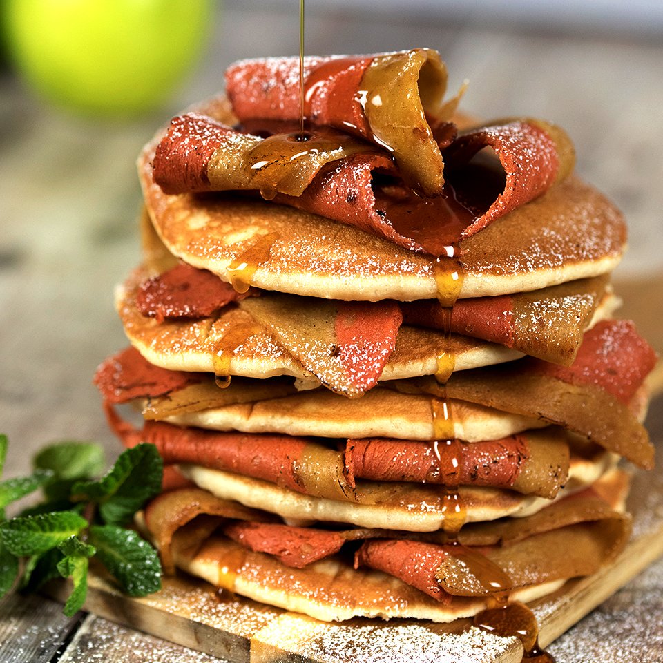Vegan bacon pancakes