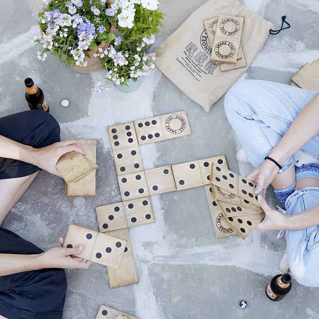 Dominoes in the park