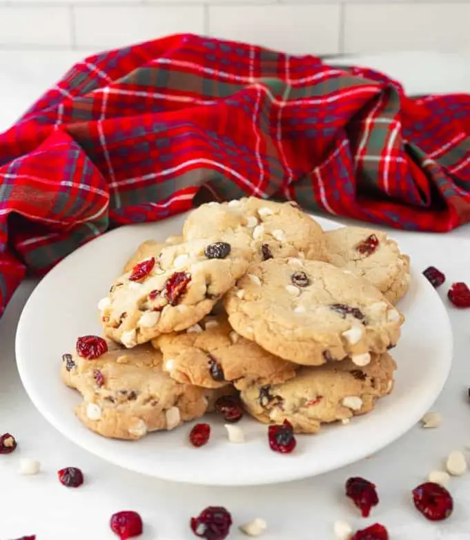 vegan cranberry cookies