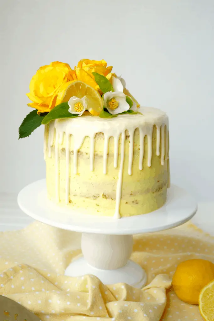 lemon bridal cake