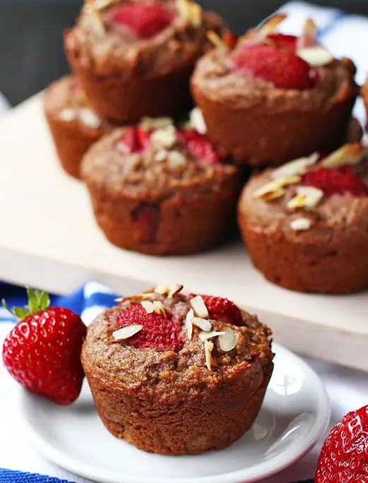 strawberry and cream muffin