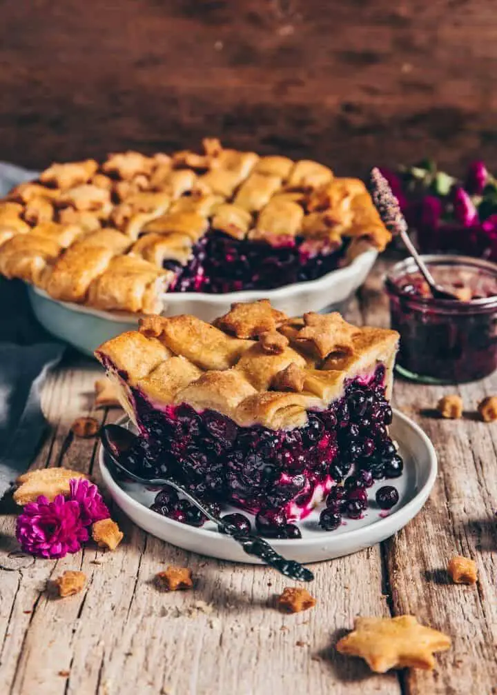 vegan blueberry pies