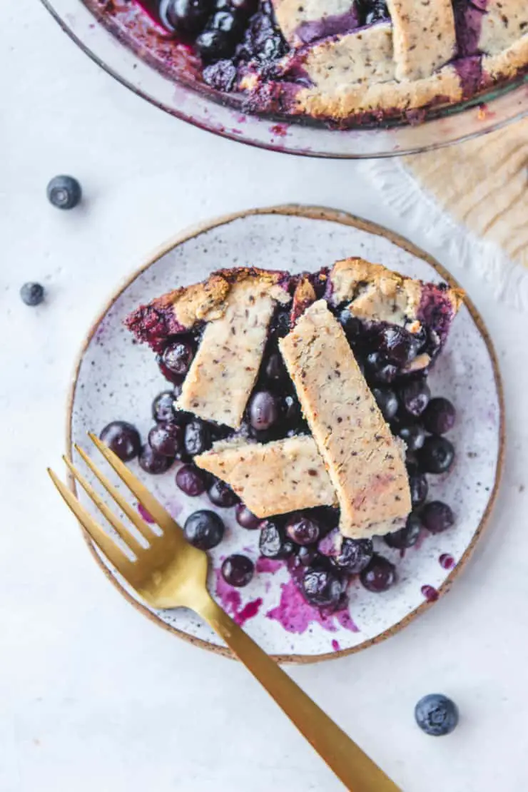gluten free blueberry pie
