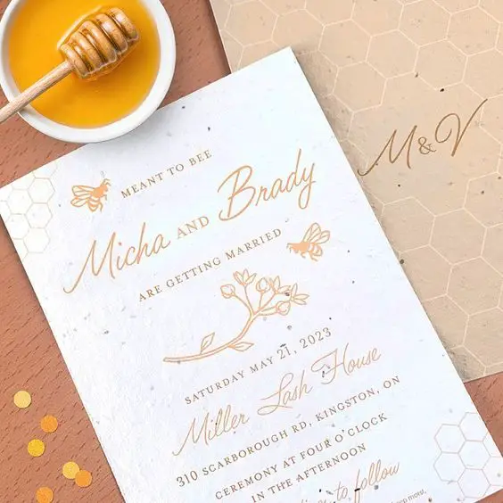 seeded paper invitations