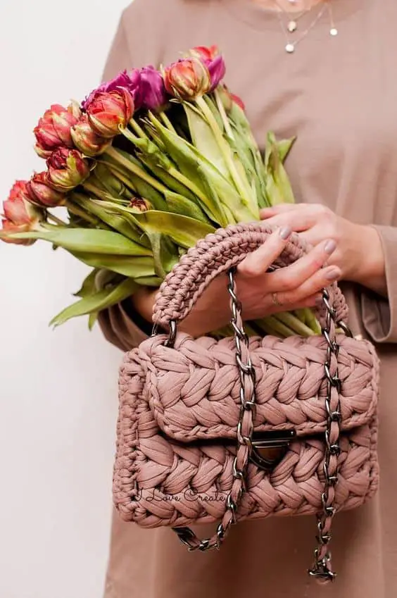 knitted handbag