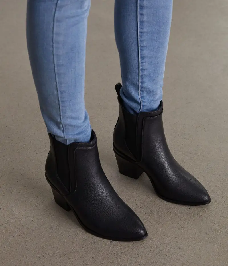 Details about   Vegan Ankle Boots Zip Elastic Water Resistant Breathable Lined Non-Slip Comfort