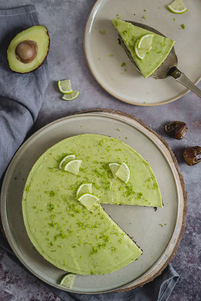 avocado based cheesecake