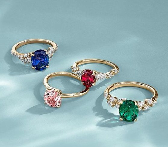 ethical colored engagement rings