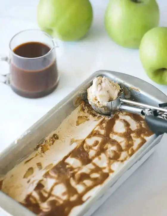 Salted Caramel Apple Pie Ice Cream