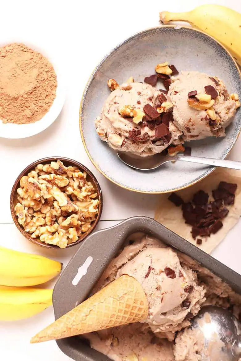 vegan Almond Chunky Monkey Ice Cream recipe