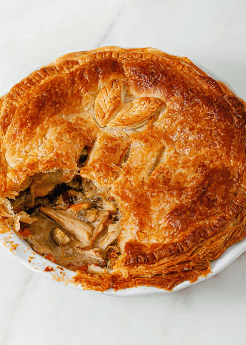 vegan turkey pie