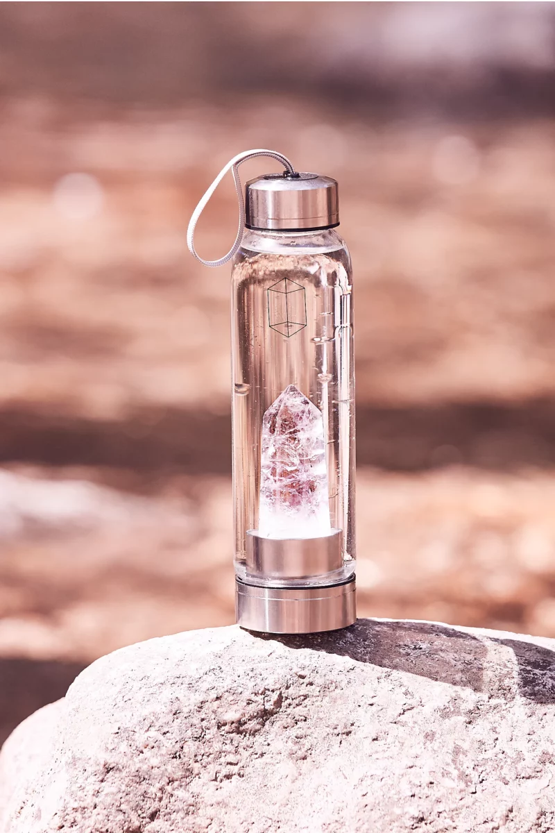 crystal infused water bottle