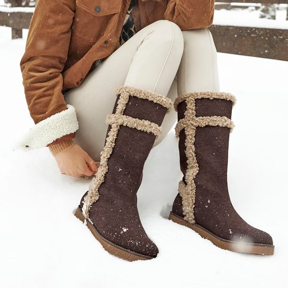 faux fur boots