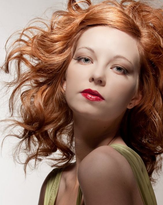 apricot copper hair