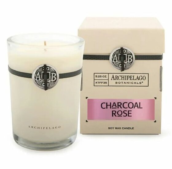 Charcoal Rose Soy Wax Candle