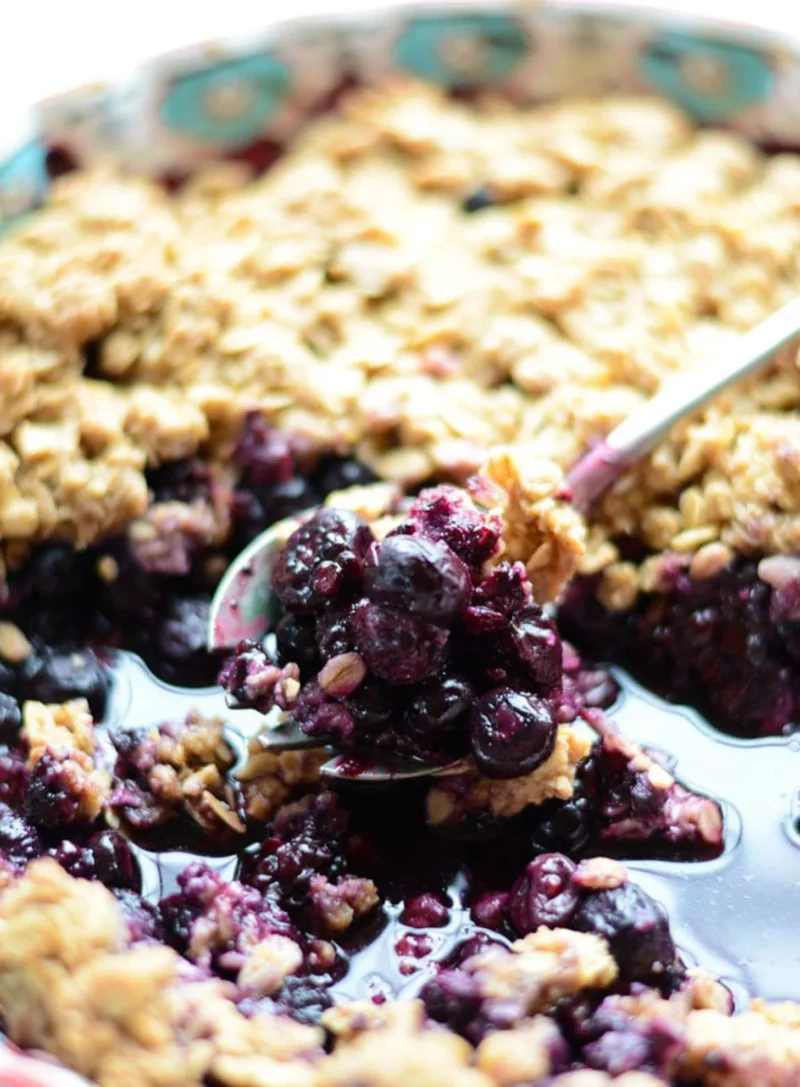 Maple Oat Mixed Berry Crisp
