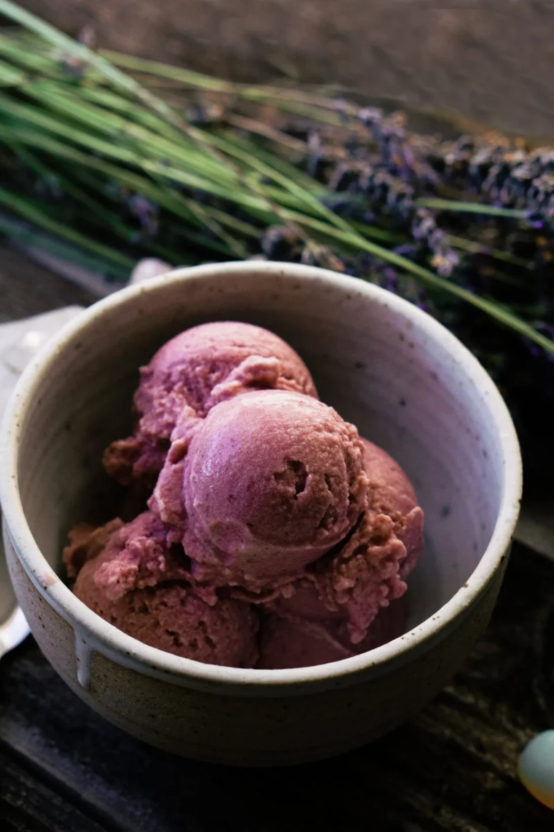 coconut milk kefir cherry ice cream 