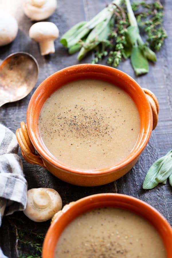 vegan paleo mushroom soup