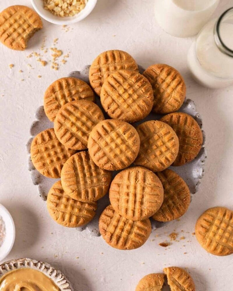 3 Ingredient Peanut Butter Cookies