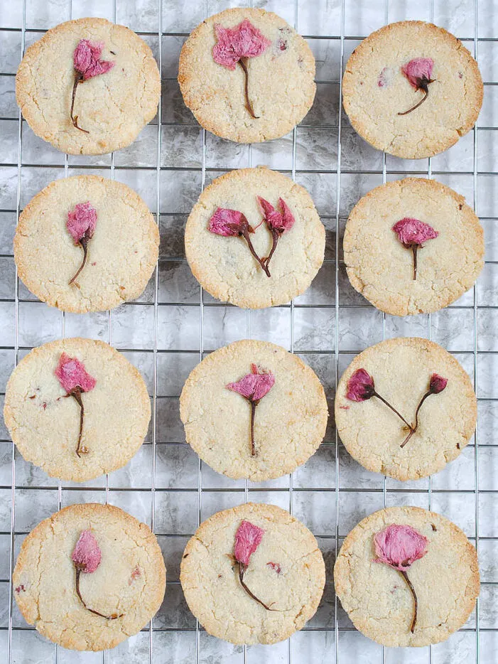 Cherry Blossom Almond Flour Cookies
