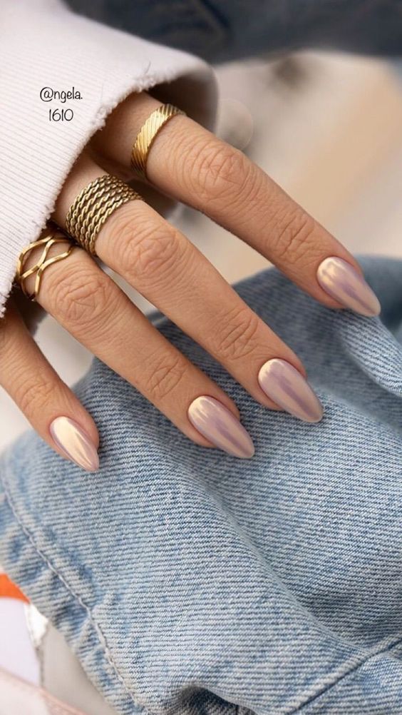pink chrome nails