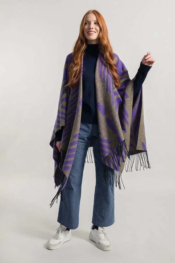 recycled cashmere wrap