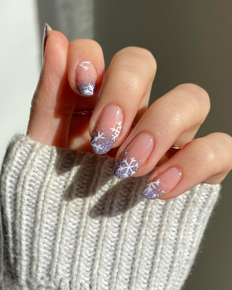Snowflake Nails