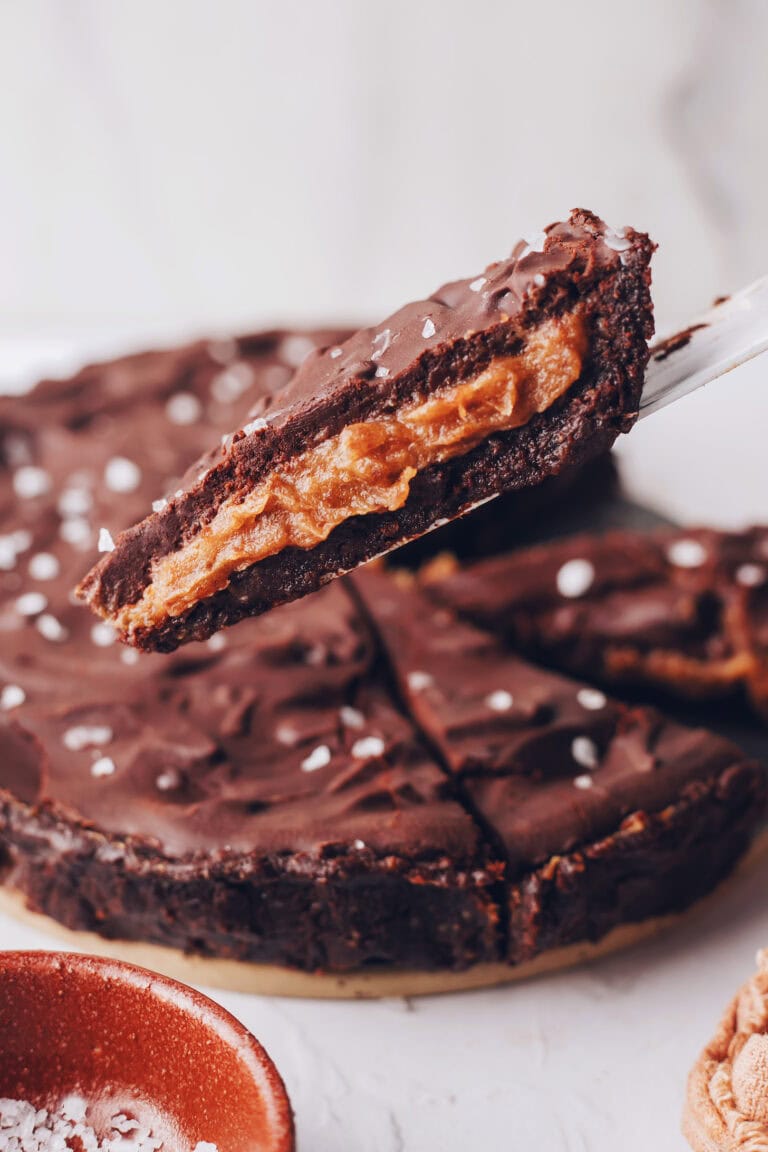 Salted Caramel GF Chocolate Tart