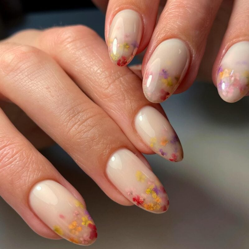milk bath nails