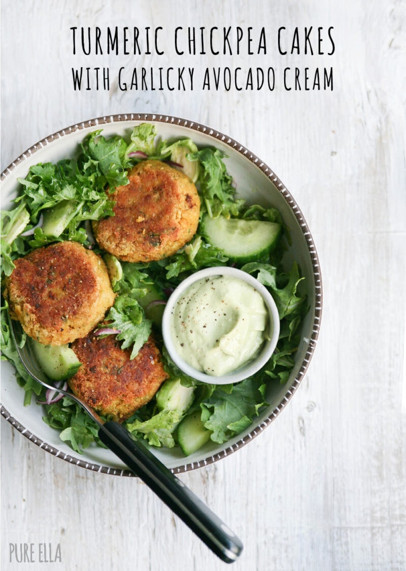 turmeric chickpea cakes