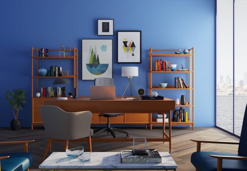 working from home desk