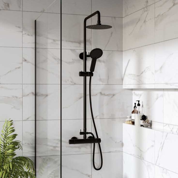 black shower